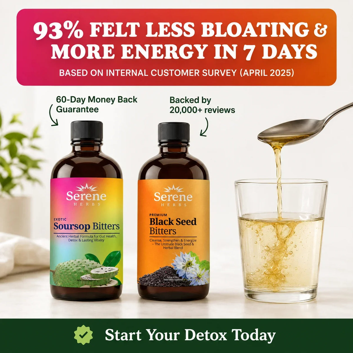 Serene Herbs Soursop Bitters & Black Seed Bundle | Digestive Support - image 3