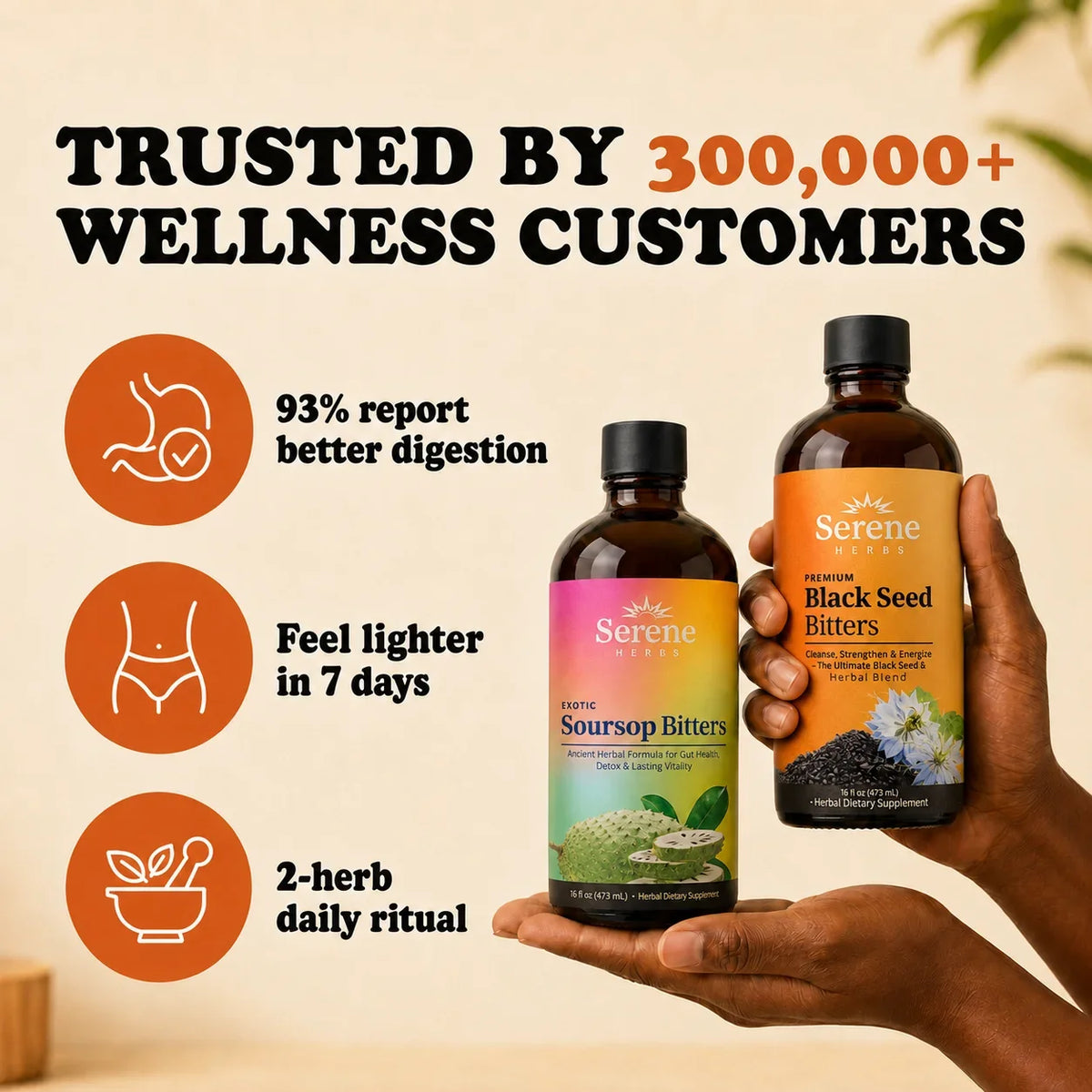 Serene Herbs Soursop Bitters & Black Seed Bundle | Digestive Support - image 2
